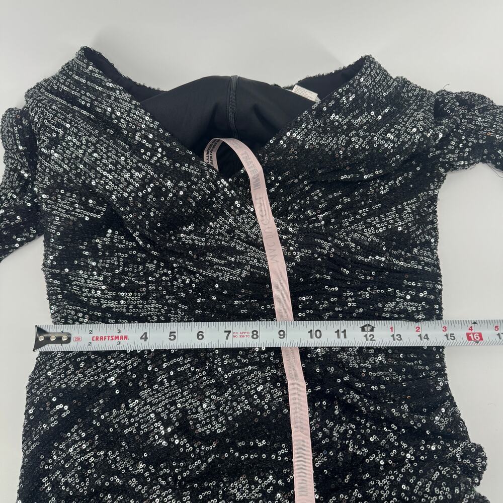 Mac Duggal 26940 Sequin Cocktail Knee Length Dress Womens Sz 10 NWT - Picture 9 of 11